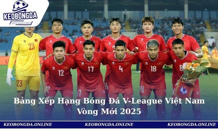 Bảng Xếp Hạng Bóng Đá V-League Việt Nam Vòng Mới 2025