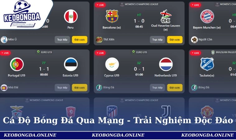 Cá Độ Bóng Đá Qua Mạng - Trải Nghiệm Độc Đáo, Cơ Hội Kiếm Lời Hấp Dẫn